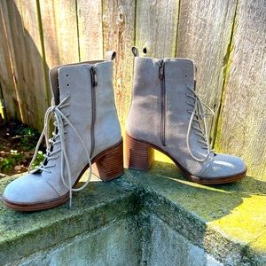 Vince Camuto Kymra boots in sand suede 37 1/2